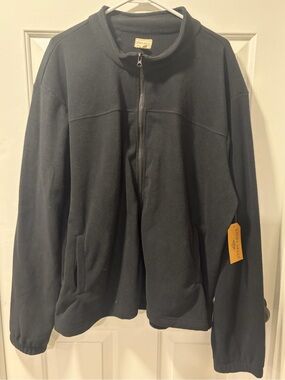 NWT Eight Bells Men's Full-Zip Polar Fleece Jacket Black - Size 2XL
